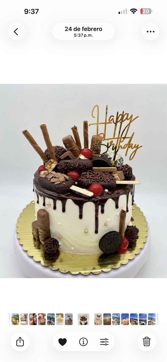 Chocolate drip custom cake
