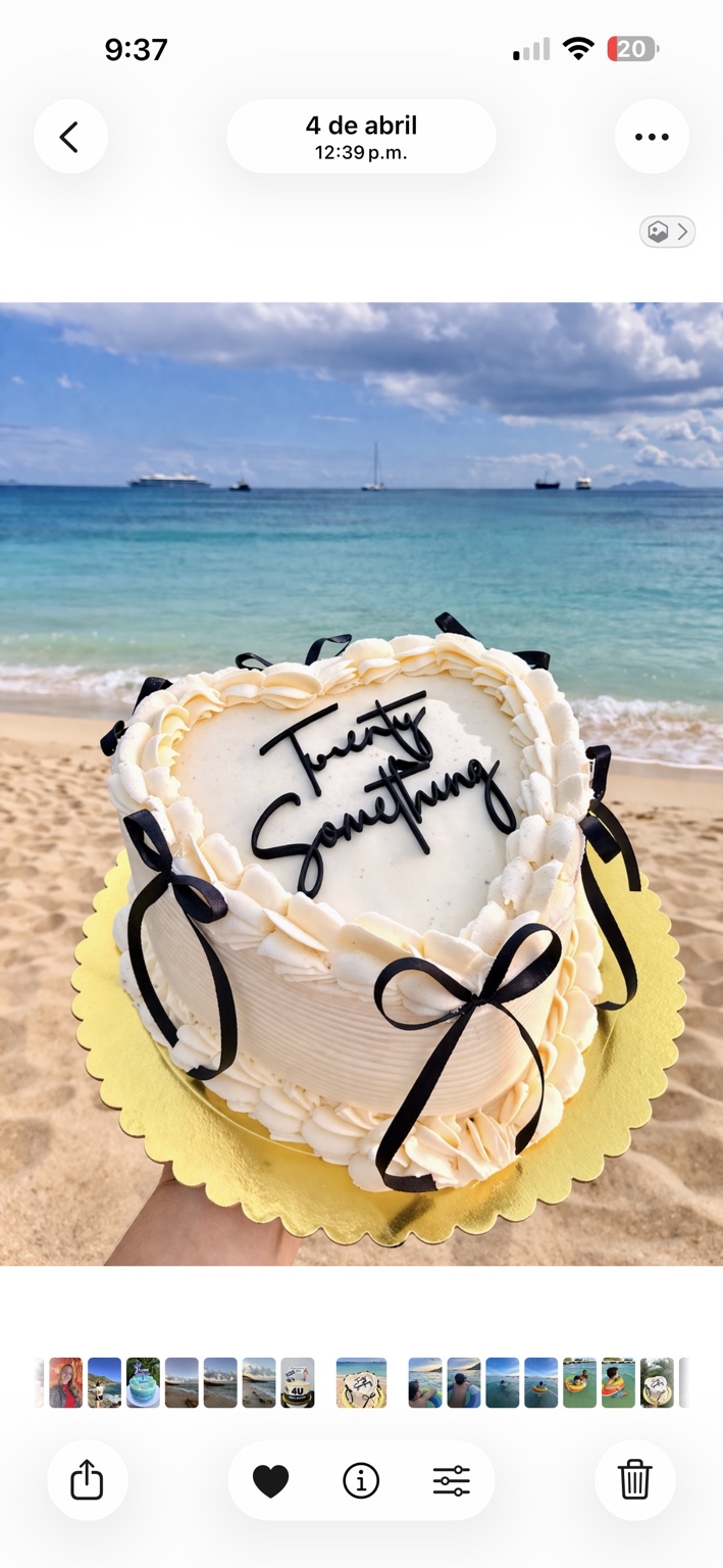 Beach celebration custom cake