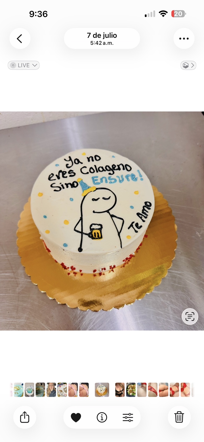 Funny message custom cake